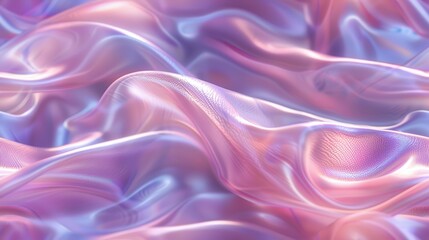 Obraz premium Abstract 3D Pink and Blue Iridescent Fabric Background