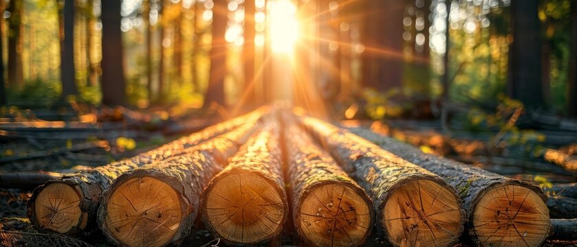 The wood industry tree pruning, timber trade, and various wood product production, Tree pruning, Timber trade and wood products