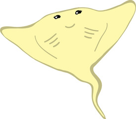 cute whale cartoon, sea animal