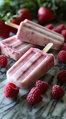 Popsicle on a stick: Mix berries or fruits with yogurt, add honey and freeze in molds