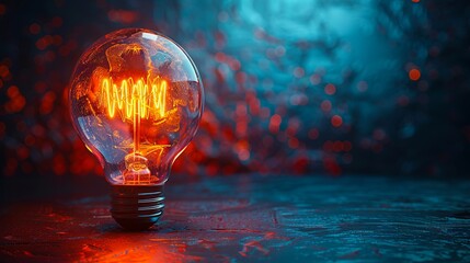 A light bulb with the word world on it.