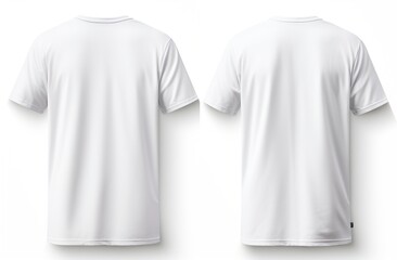 White T-Shirt Mockup - Front and Back View