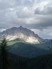 clouds over the mountains. Italy. Cortina d&rsquo;Ampezzo