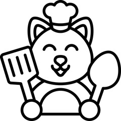 Chef cat icon
