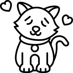 Love cat icon