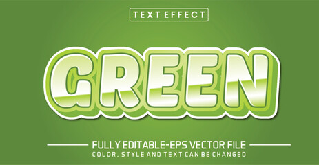 Green text editable style effect