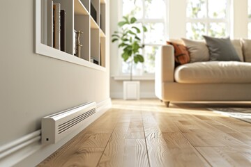 Baseboard Heater in a Modern Living Room