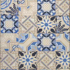 azulejos texture background vintage with floral motifs wall tiles ancient floor mosaics design
