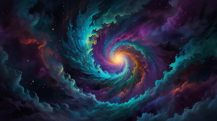 "Whispers of the Cosmos" abstract background



