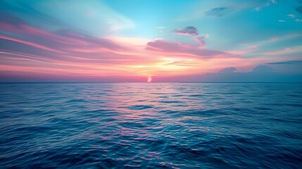 Obraz premium sea, sunset, sky, water, ocean, sun, nature, sunrise, cloud, clouds, horizon, landscape, beach, orange, reflection, summer, sundown, light, red, color, sunlight, beautiful, beauty, wave, seascape