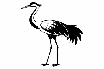 illustration of a bird vector line art