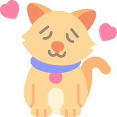 Love cat icon