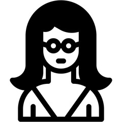 Vector Icon Entrepreneur, manager, business woman, capitalist