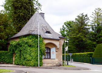 Historical Castle Berg in the Town Colmar, Luxemburg