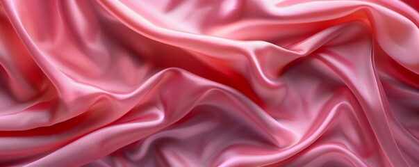 Obraz premium Smooth Silk Fabric Texture Background, 4K hyperrealistic photo