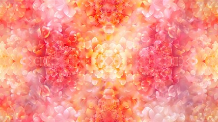 Kaleidoscope background with symmetric balance style pattern