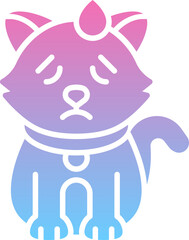 Sad cat icon