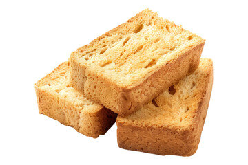 Cake rusk isolated on transparent background