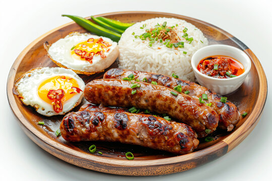 a plate of food with rice  meat  and vegetables