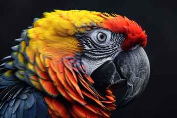 Obraz premium closeup colorful of parrot, bird