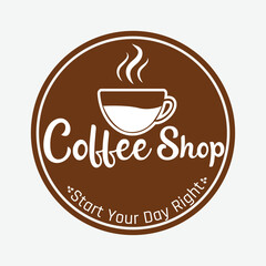 Coffee shop logo, coffee logo, cafe logo, restaurant logo