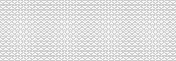 S pattern, hearts,  Geometric pattern , Illustration, vector, alternating overlapping, orderly arrangement background, black and white, banner, website. white and gray.