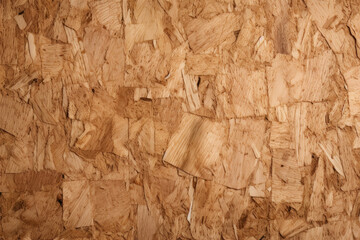 Processed collage of OSB wooden board surface texture. Background for banner, backdrop