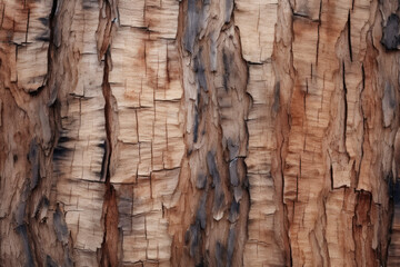 Processed collage of old tree bark trunk material texture. Background for banner, backdrop