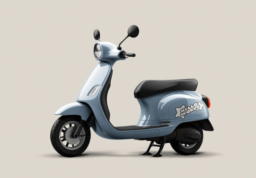Scooter Mockup With Generative AI