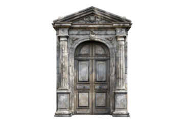 Door isolated on transparent background