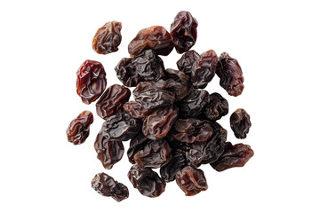 Dried raisin isolated on transparent background