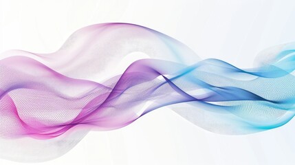 Modern abstract waves in colorfull white, suitable for business themes.