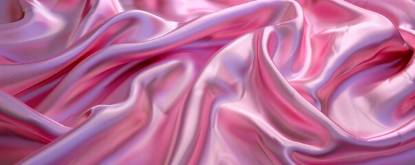Obraz premium Smooth Silk Fabric Texture Background, 4K hyperrealistic photo