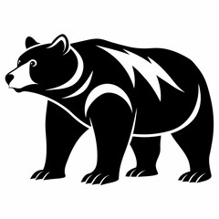 silhouette of a bear