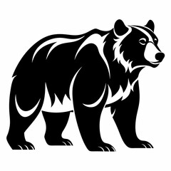 silhouette of a bear