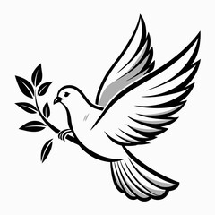 Obraz premium dove of peace vector