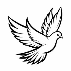 Obraz premium dove of peace vector