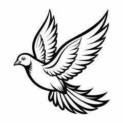 dove of peace vector