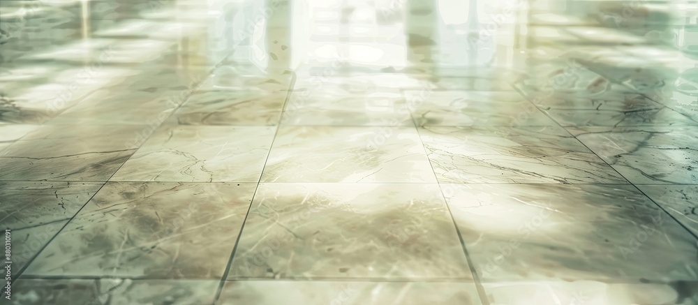Poster beautiful marble-patterned floor texture in muted tones with ample copy space image for text overlay