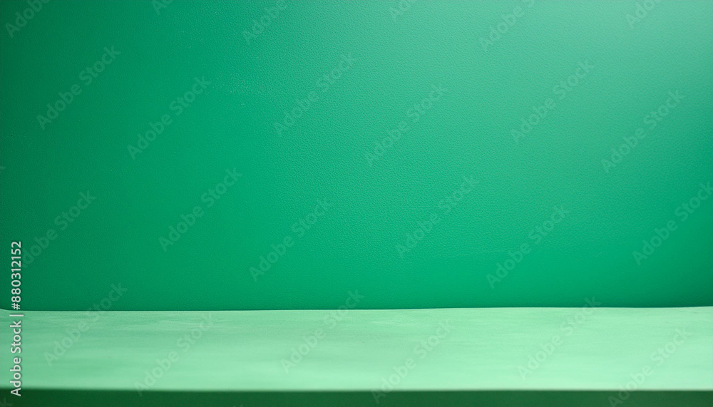 Poster Empty green background studio for showing or design concept