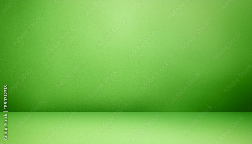 Poster Empty green background studio for showing or design concept