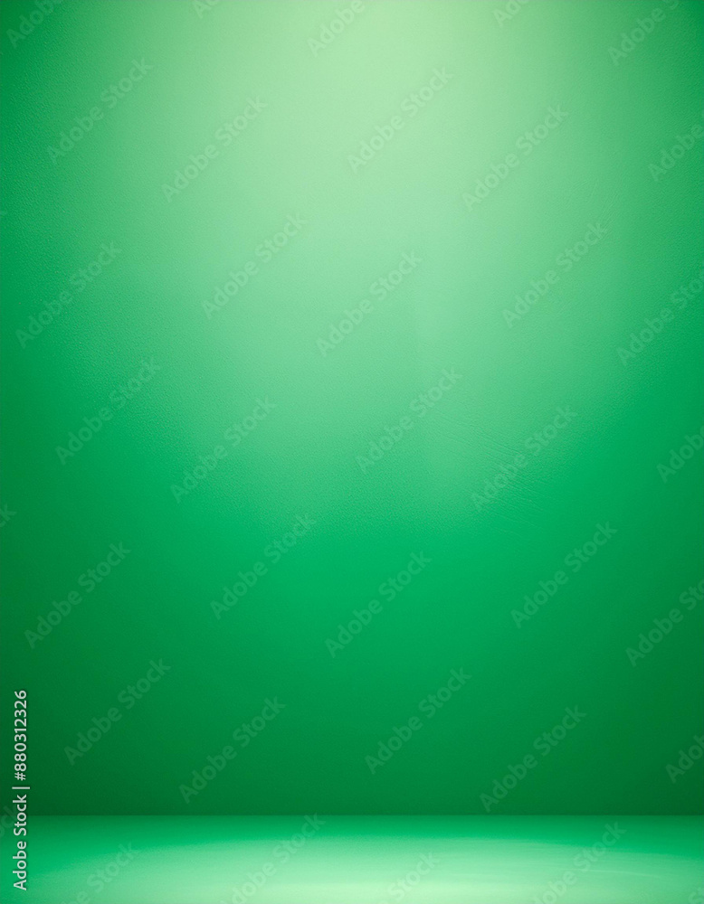 Poster Empty green background studio for showing or design concept