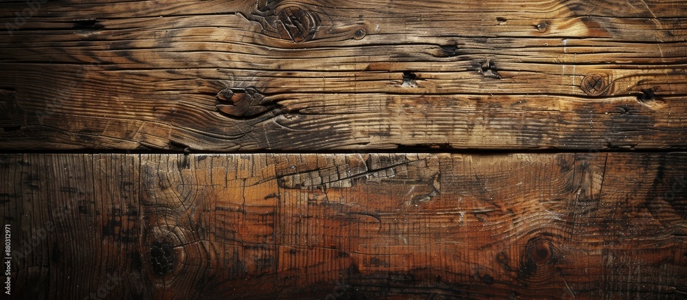Poster aged wood exudes a rustic charm within a copy space image.