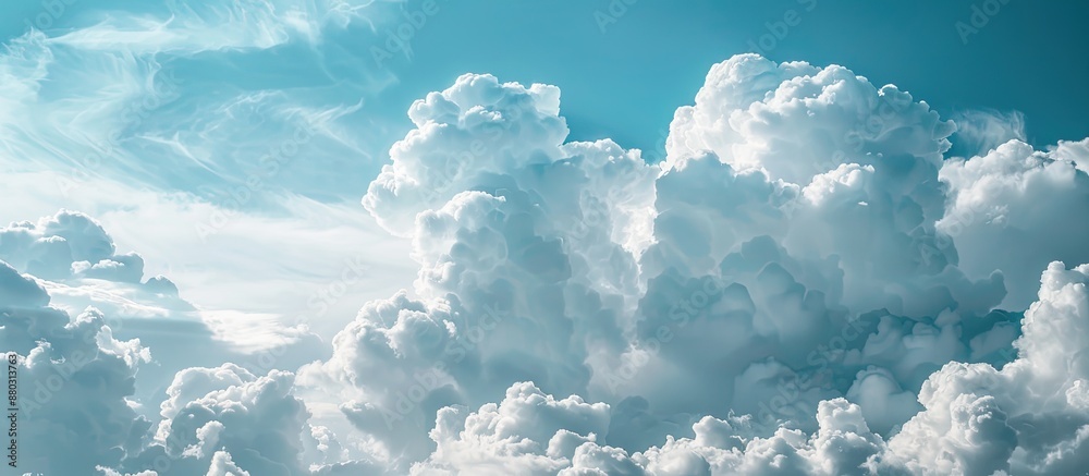 Aufkleber attractive clouds in the sky with copy space image.