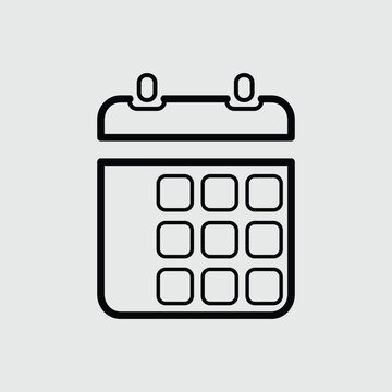 recommend clip art: Calendar icon, vector illustration. Flat design style. vector calendar icon illustration isolated on grey background. Vector illustration. EPS file 117.