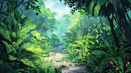 Nature scenes with lush landscapes and detailed flora and fauna.