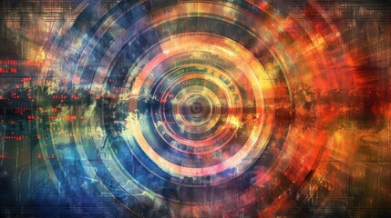 An abstract concentric circles