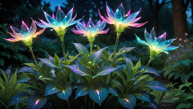 The Starlight Prism Blossom is renowned for its prism-like petals