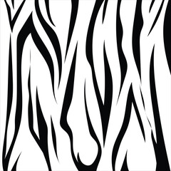 Zebra skin Vector Black and white