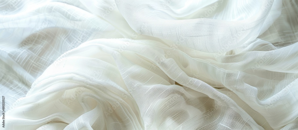 Poster a white textile background with copy space image.